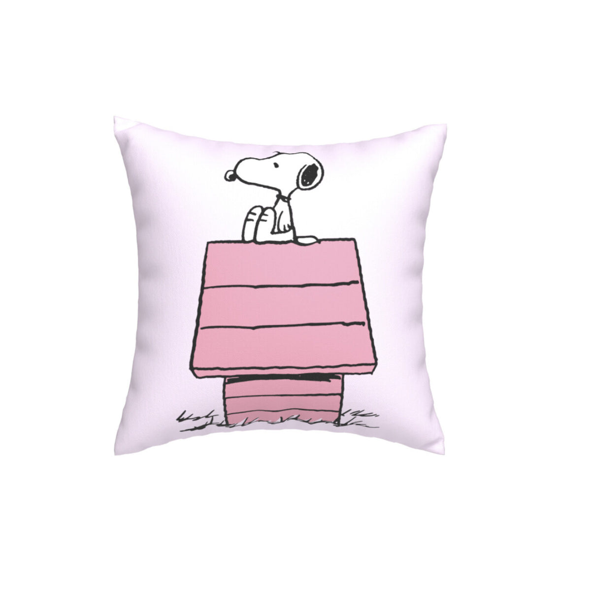 Snoopy Dekokissen rosa Kuschelkissen Zierkissen Wohnaccessoire 35x35 cm