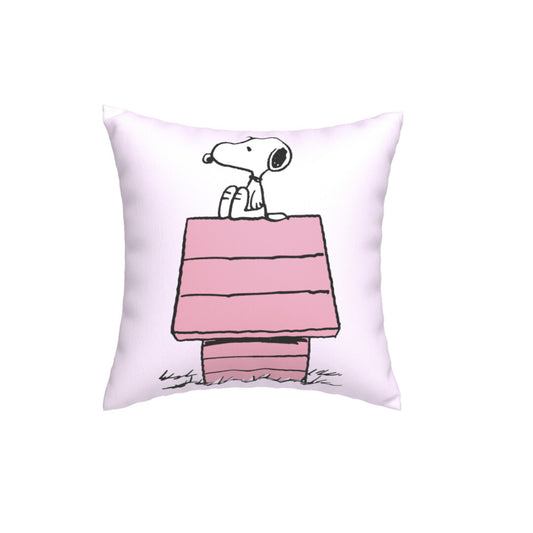 Snoopy Dekokissen rosa Kuschelkissen Zierkissen Wohnaccessoire 35x35 cm