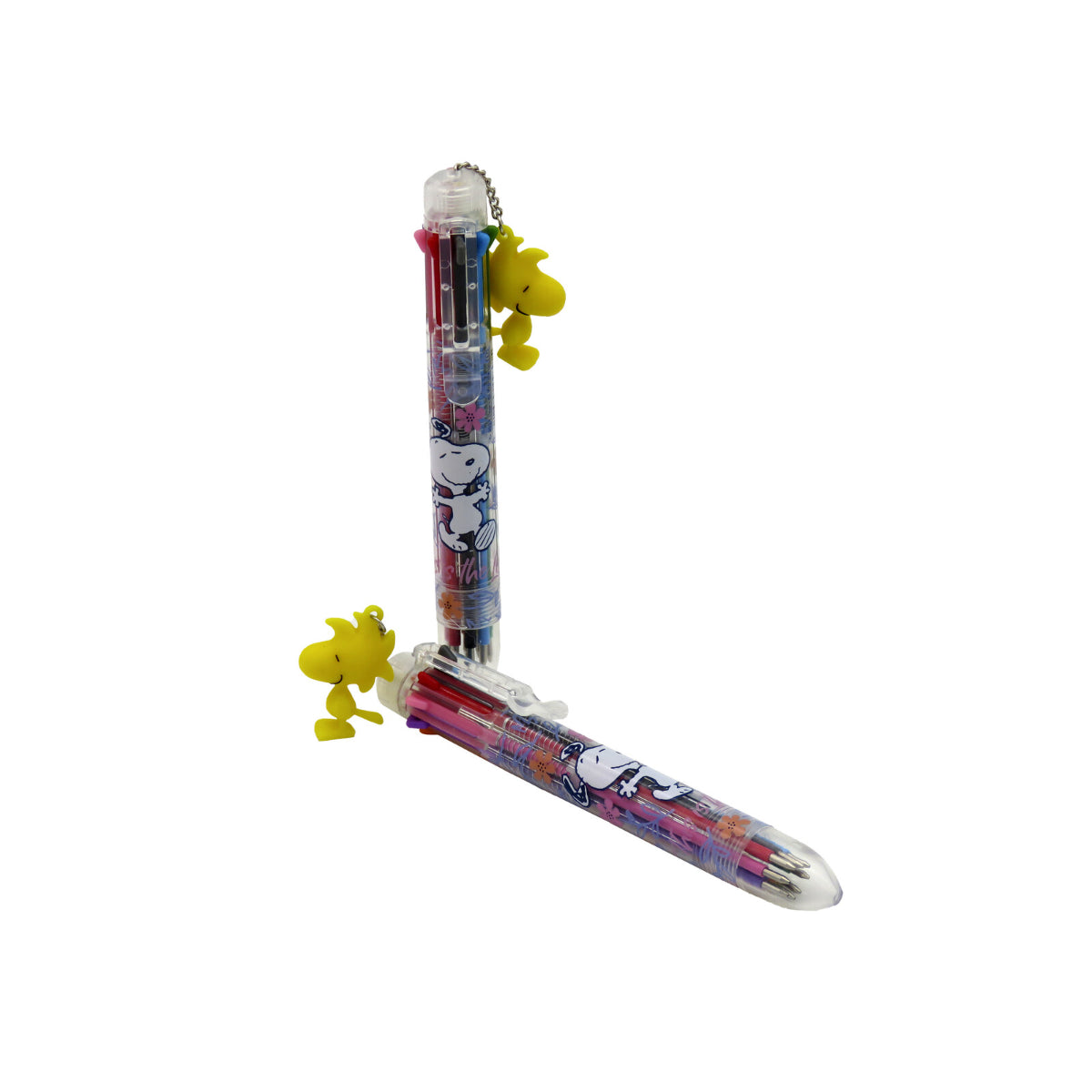 Snoopy 1 Stück 8 Farben Kugelschreiber mit 3D Figur Mehrfarbstift Schreibwaren