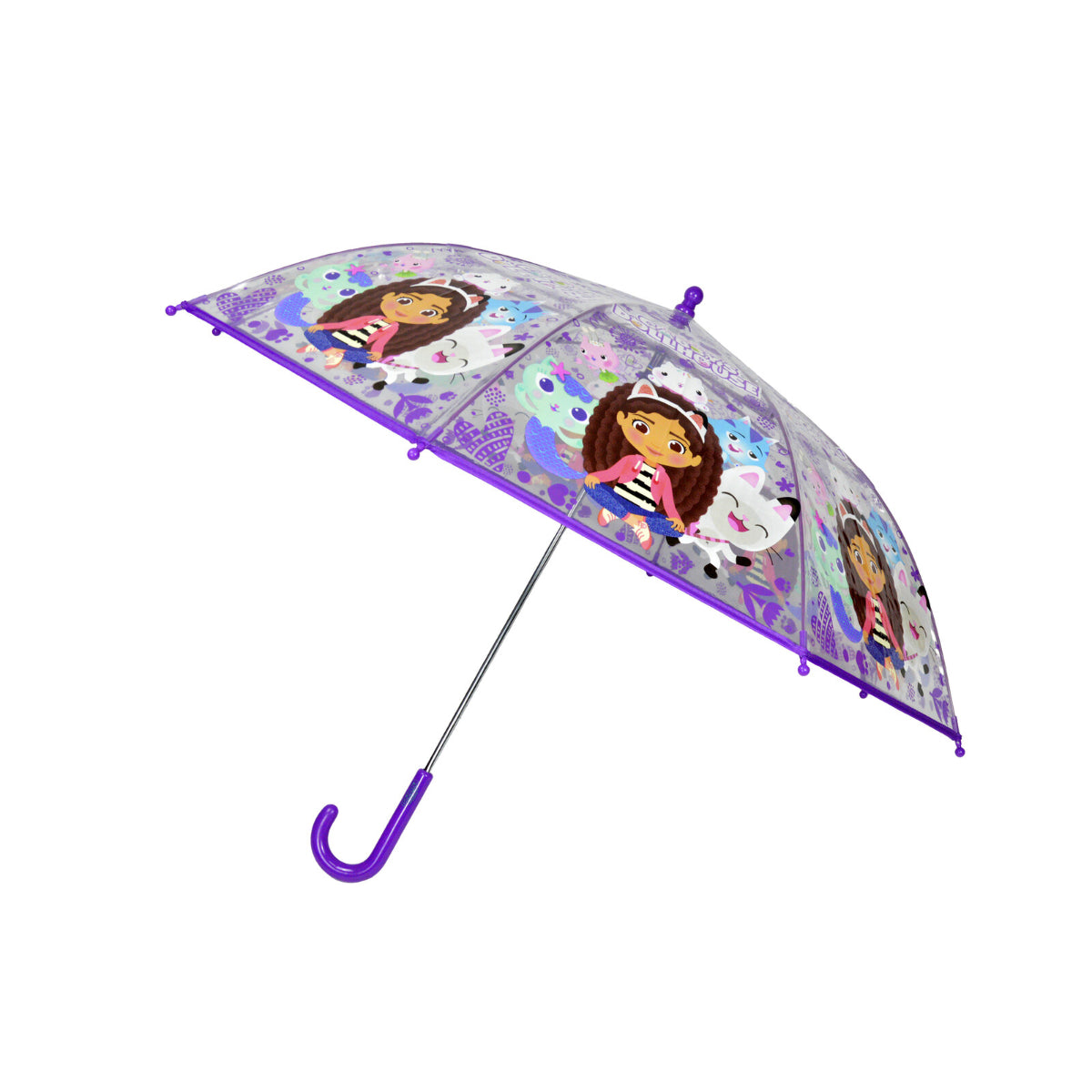 Gabby´s Dollhouse ⌀ 48 cm Kinder Regenschirm transparent