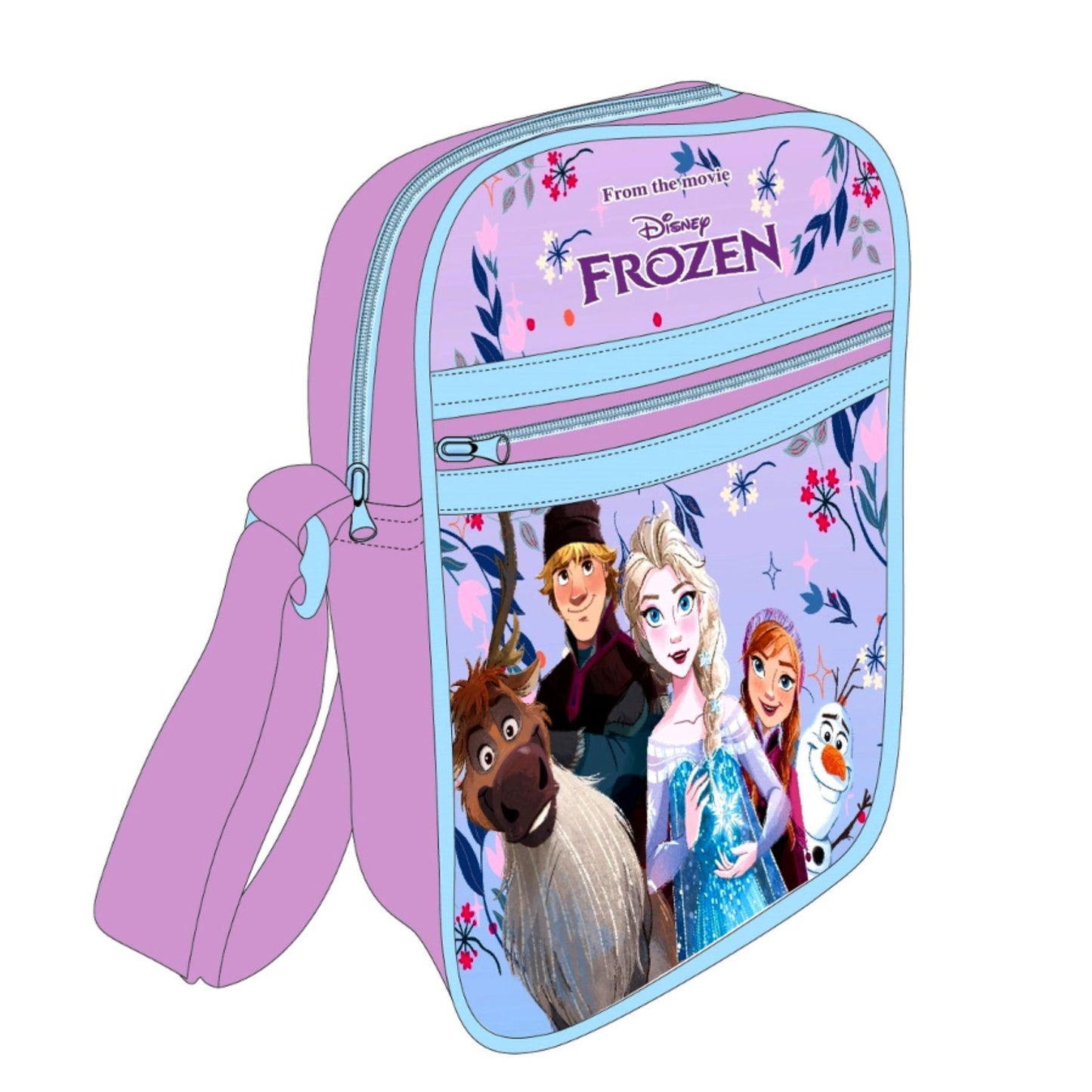 Disney Frozen Umhängetasche Kinder – Disney Schultertasche Elsa & Anna Motiv
