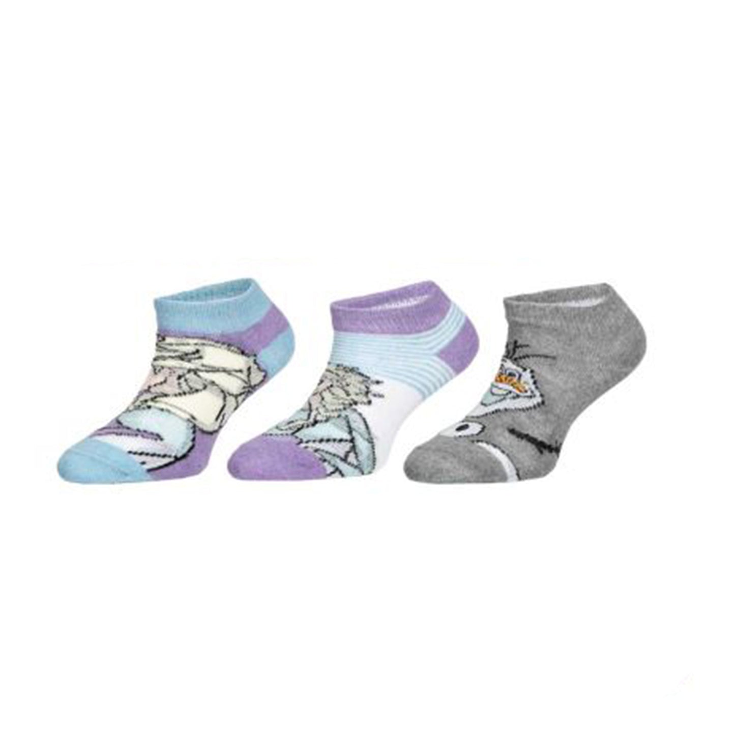 Frozen 3er-Pack Sneaker Socken Mädchen Söckchen mit Elsa & Anna
