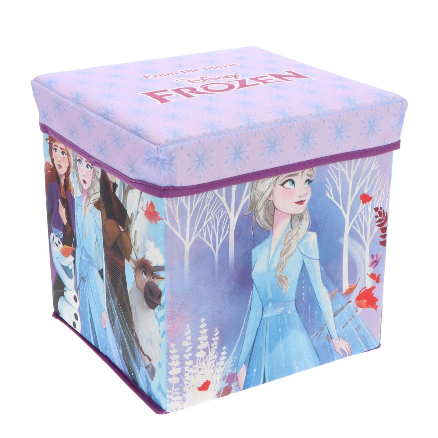 Frozen Sitzbox Aufbewahrungsbox zusammenklappbar 30x30x30 cm