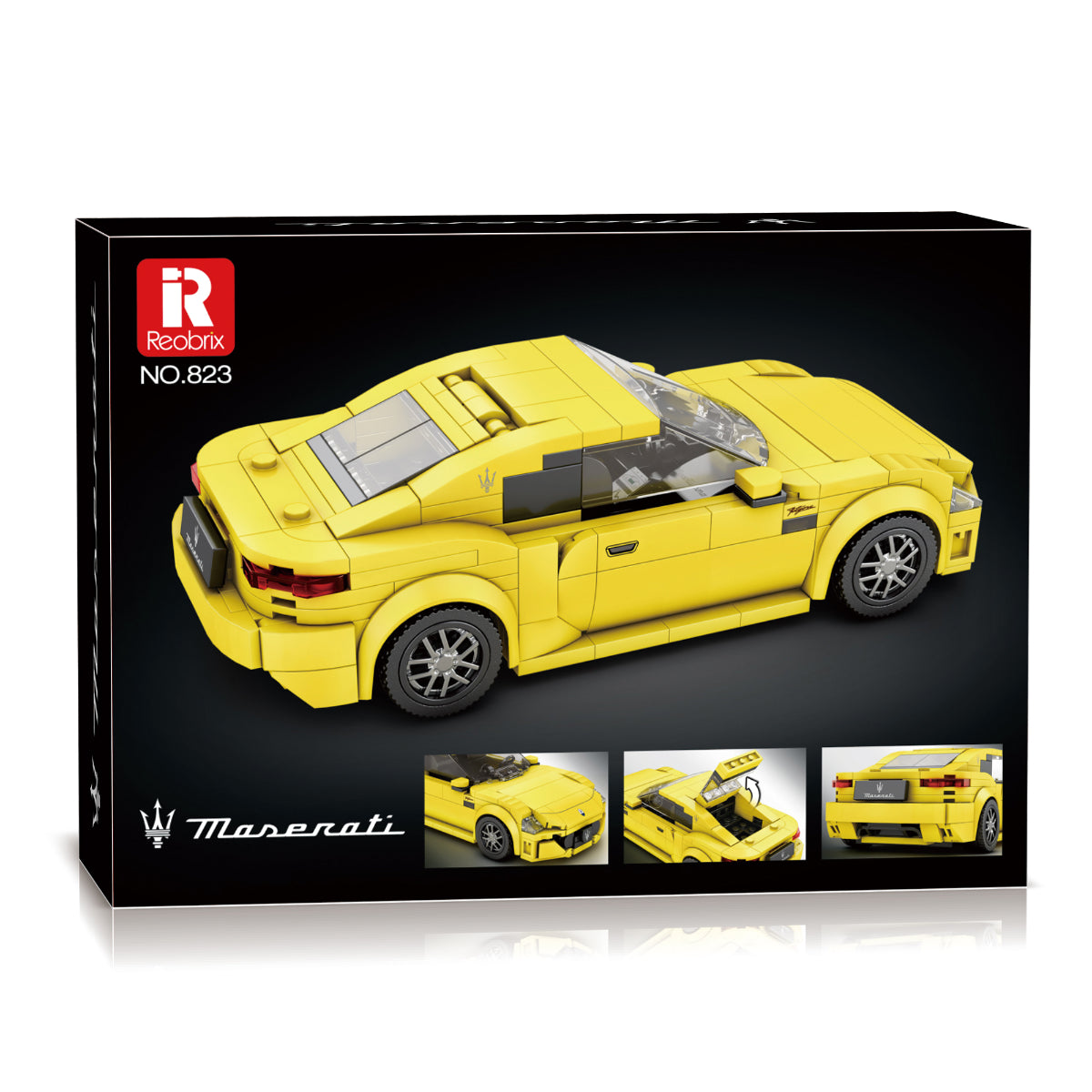 Reobrix 823 Maserati GranTurismo 2024 Klemmbaustein Auto 384 Gelb