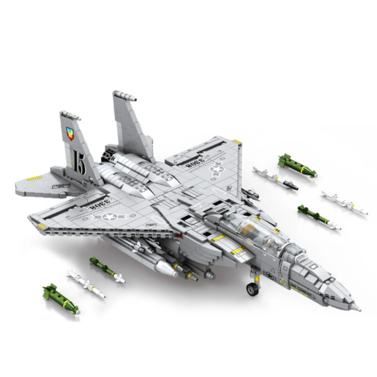 Reobrix 33034 F-15E Jet Klemmbaustein Flugzeug 2216 Teile ab 14