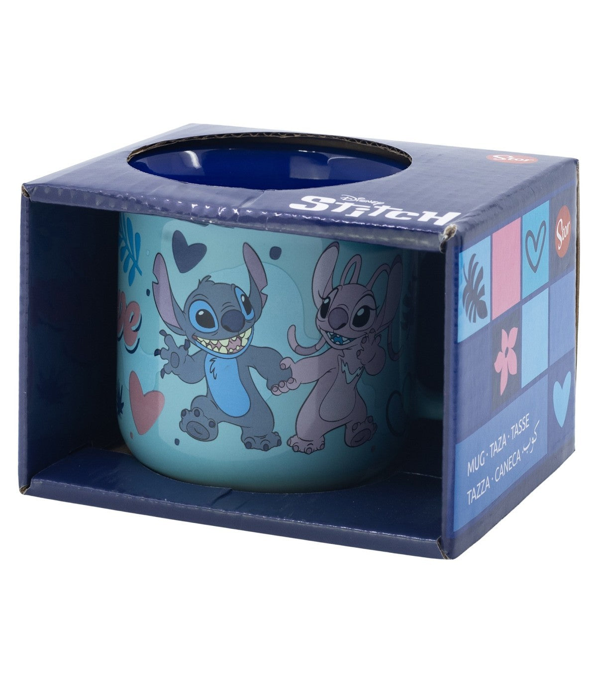 Disney Stitch Geschenkbox Tasse 355 ml Keramiktasse für Heißgetränke