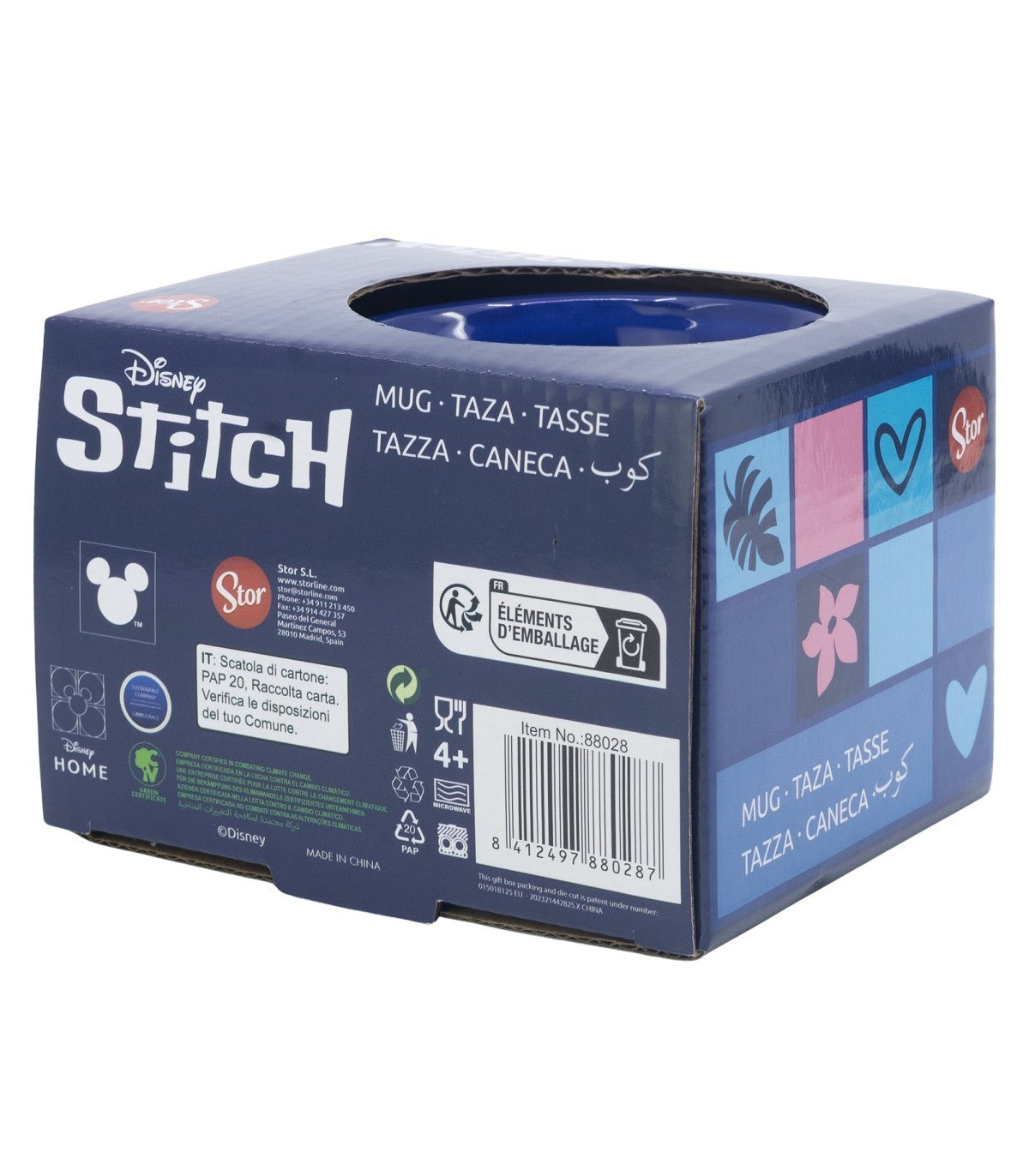 Disney Stitch Geschenkbox Tasse 355 ml Keramiktasse für Heißgetränke