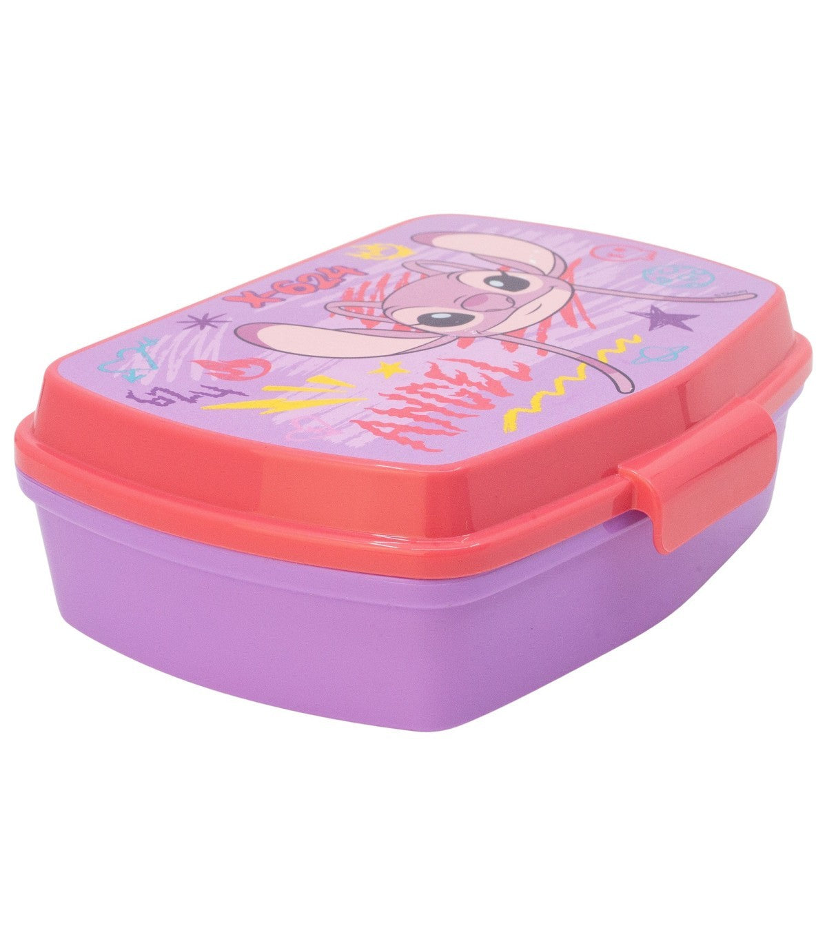Disney Stitch Angel Lunchbox Kinder Brotdose für Schule Freizeit und Ausflug
