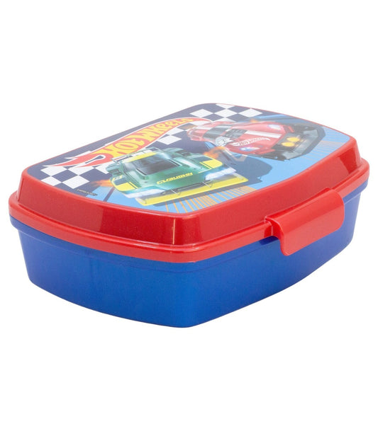 Hot Wheels Lunchbox Kinder Brotdose für Schule Freizeit und Ausflug