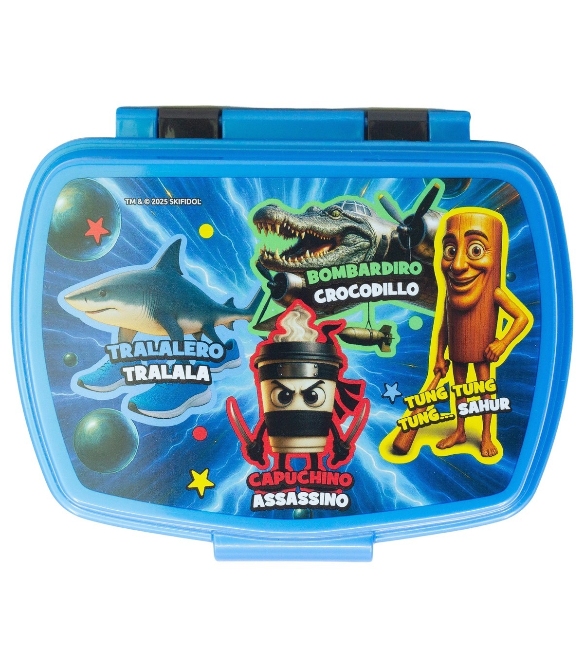 Italian Brainrot Lunchbox Kinder Brotdose für Schule Freizeit und Ausflug