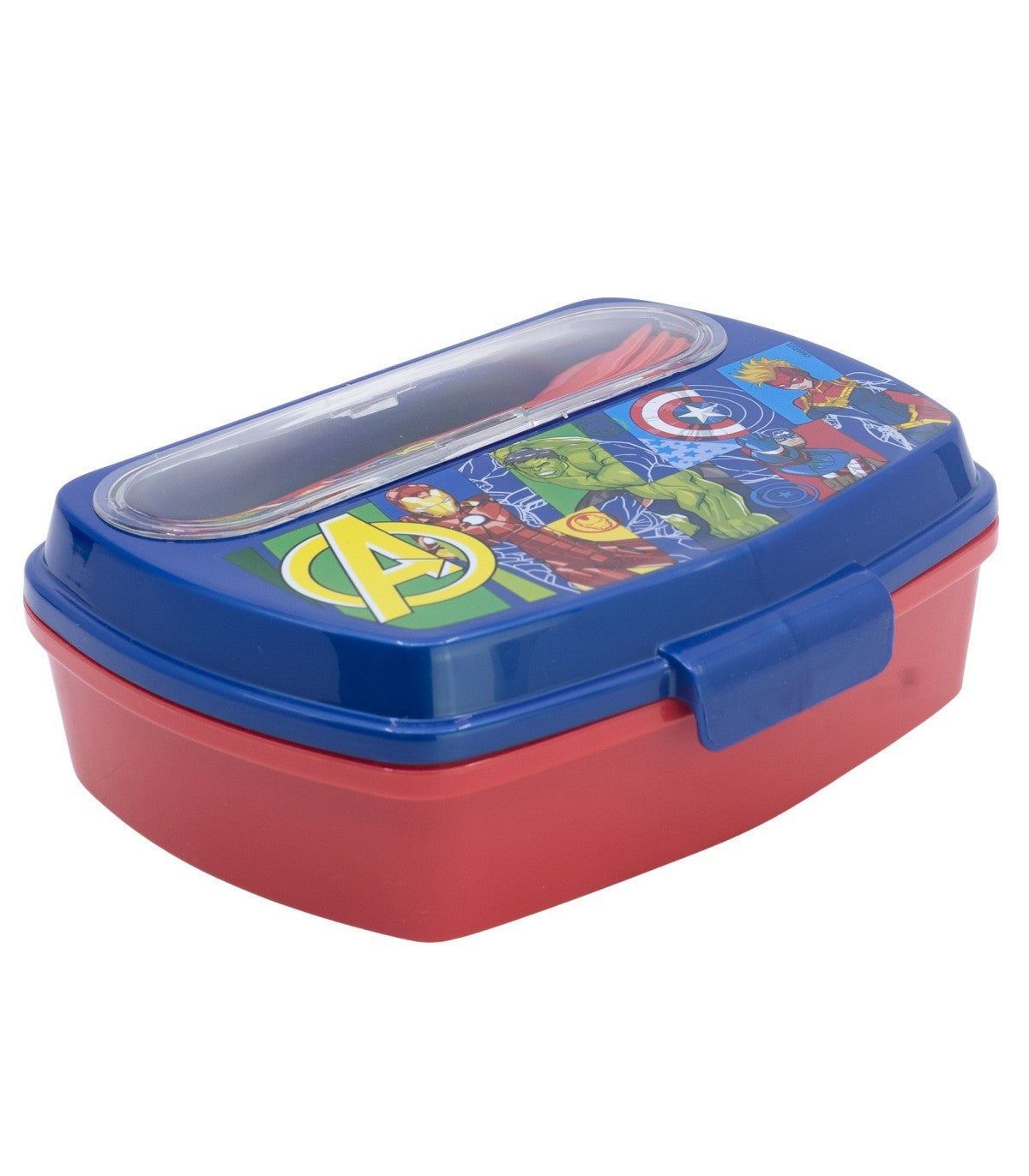 Avengers Sandwichbox mit Besteck Kinder Brotdose Lunchbox