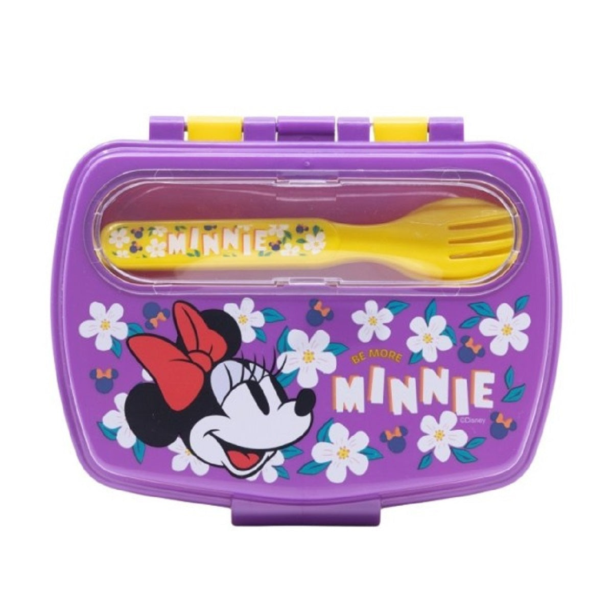 Disney Minnie Mouse Sandwichbox mit Besteck Kinder Brotdose Lunchbox