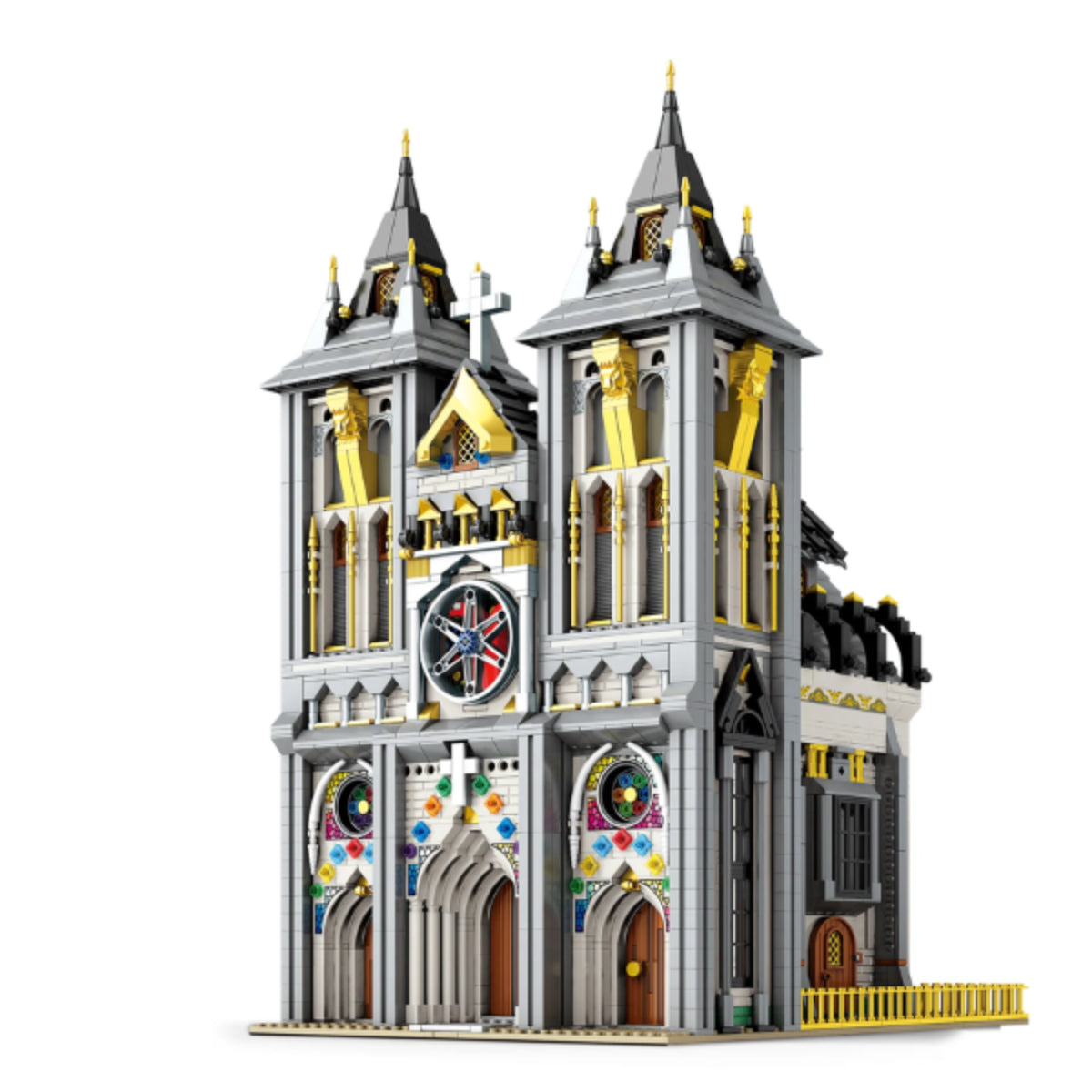 Reobrix 66027 Mittelalterliche Kirche Klemmbaustein Gebäude 3468 Teile ab 14