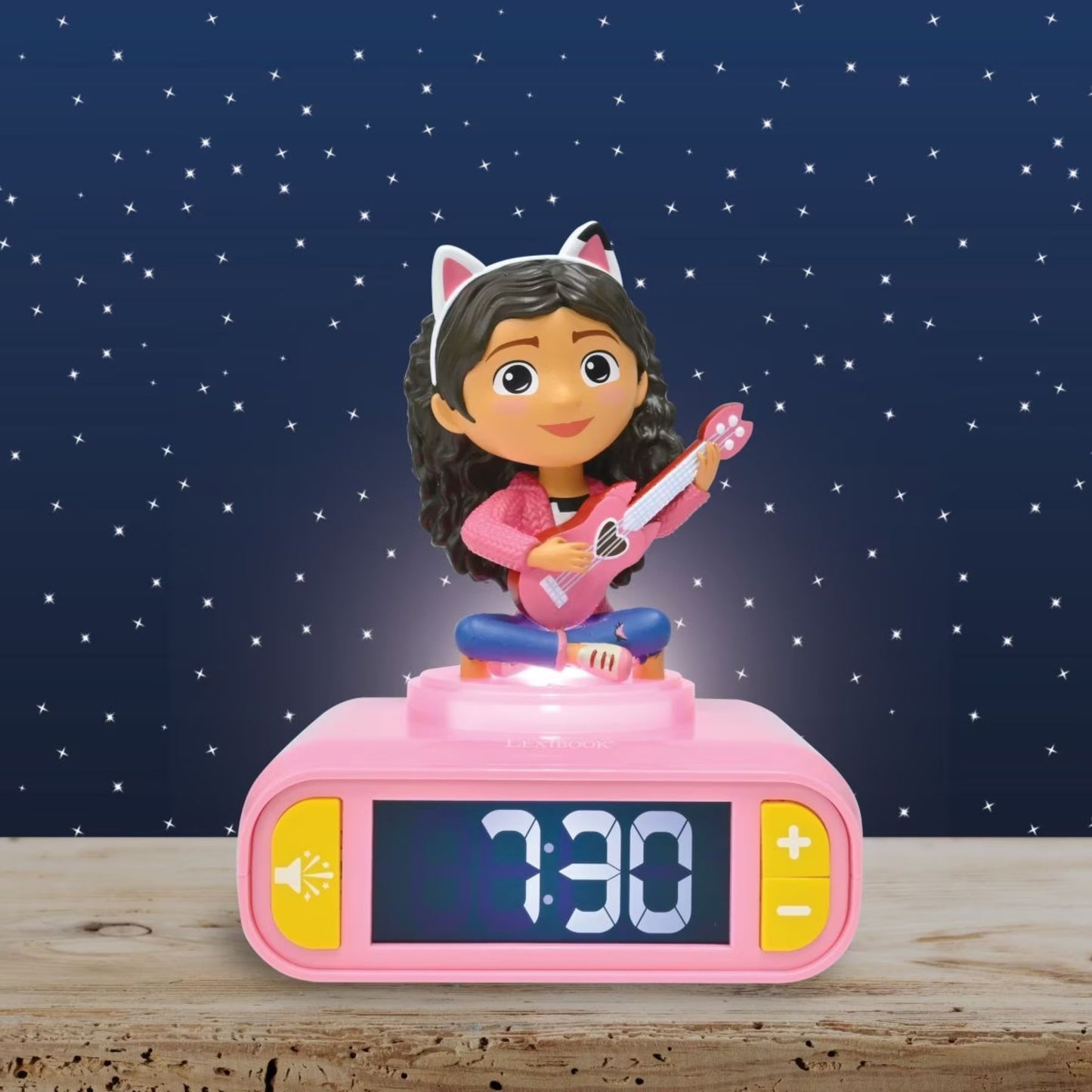 Gabby's Dollhouse 3D-Wecker Mit Nachtlicht und Soundeffekten