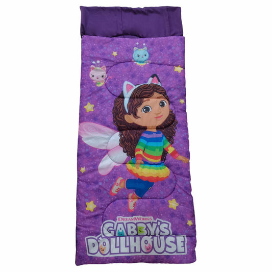 Gabby's Dollhouse Schlafsack Kuschelige Schlafrolle 70 x 165 cm für Camping und Zuhause