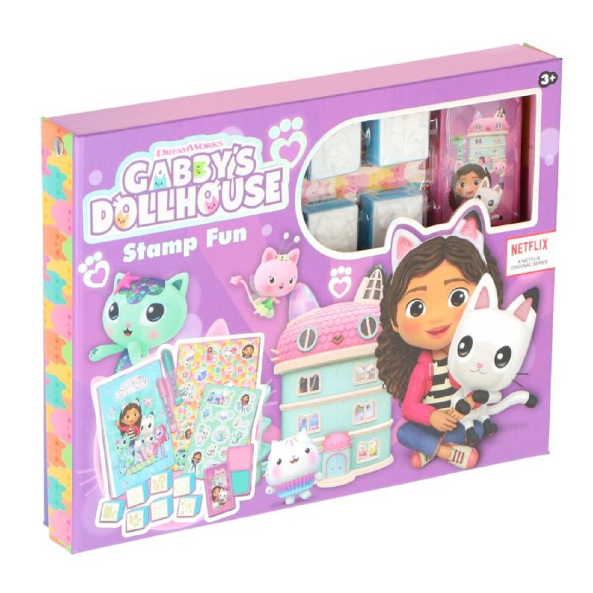 Gabby's Dollhouse Stempel-Set Kinder Bastel-Set mit Stempeln Kreative Beschäftigung für zu Hause