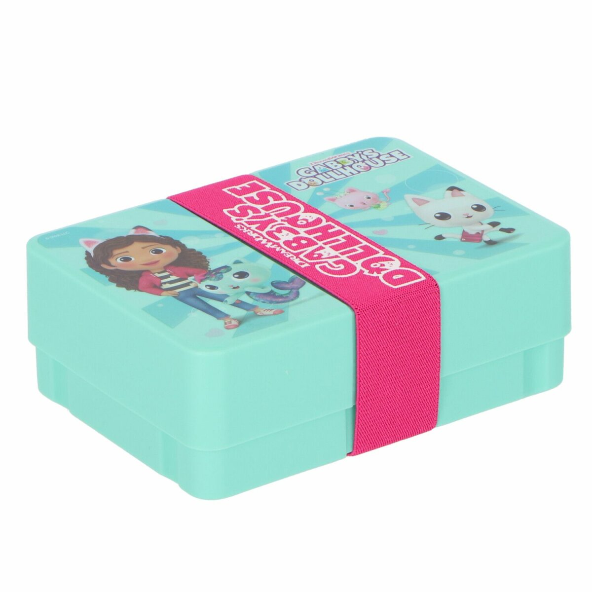 Gabby's Dollhouse Vielseitige Brotbox Lunchbox Pausenbox für unterwegs, 18x13x5 cm für Kinder