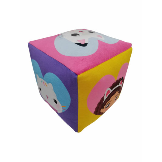 Gabby's Dollhouse Würfelkissen Gemütliches Kuschelkissen für kleine Fans