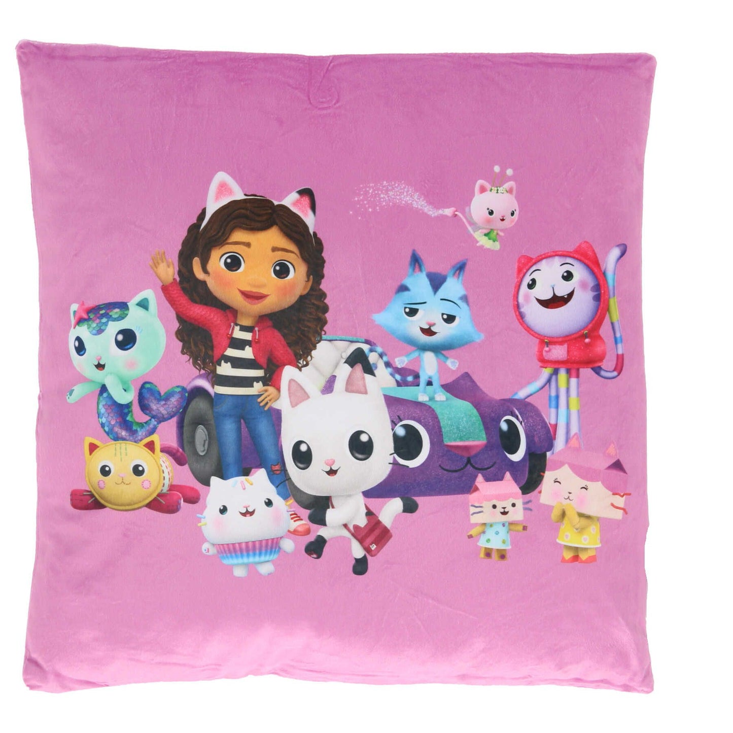 Gabby's Dollhouse Kissen Velours Kissen Ideal als Dekokissen