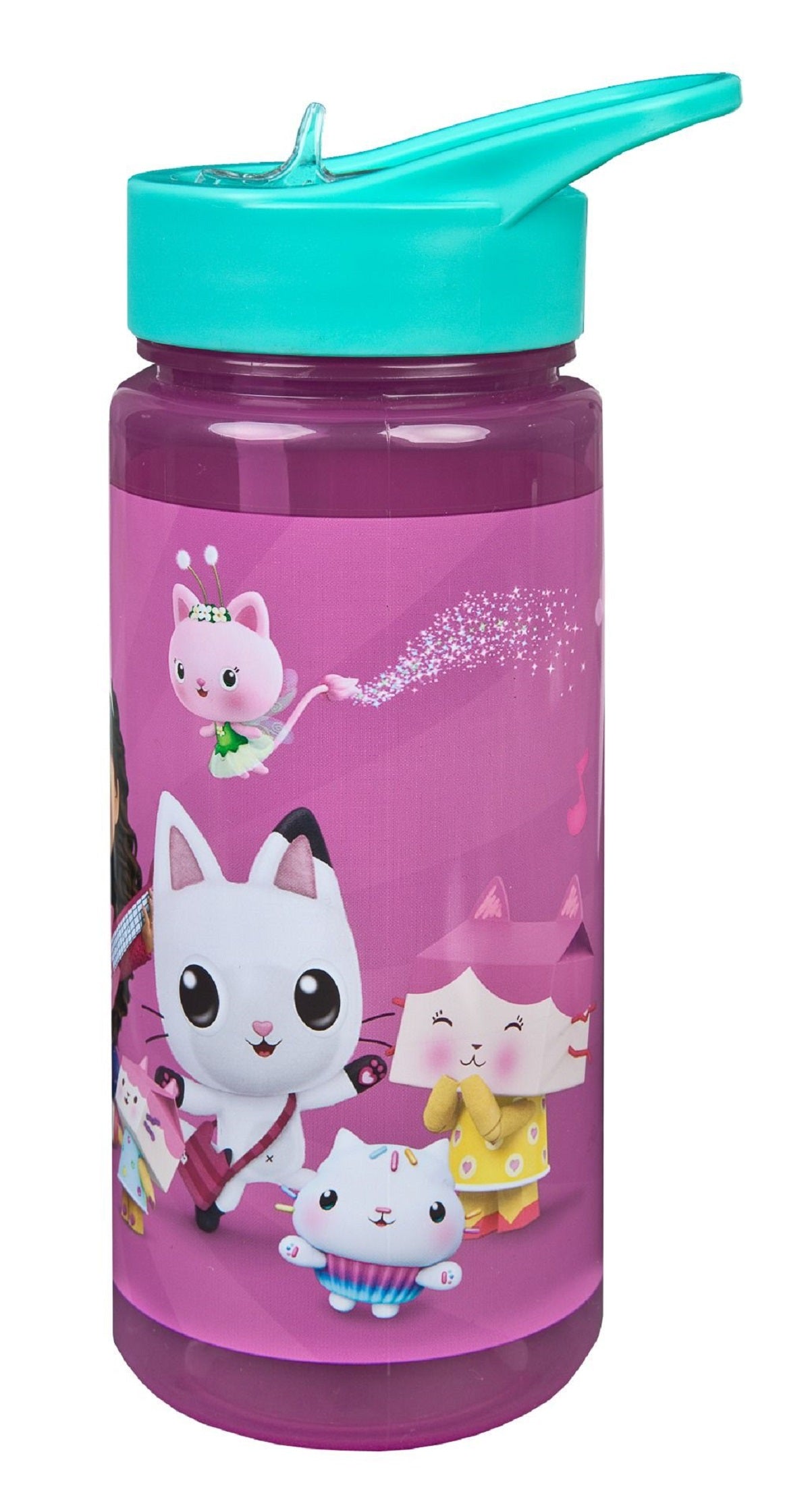 Gabby's Dollhouse Trinkflasche – 500 ml Kinderflasche mit farbenfrohem Design