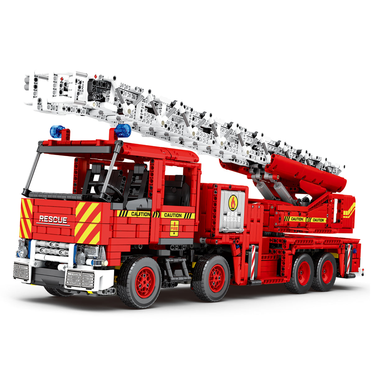 Reobrix 22005 Feuerwehr Drehleiter Klemmbaustein RC Feuerwehrfahrzeug 3266 Teile ab 14