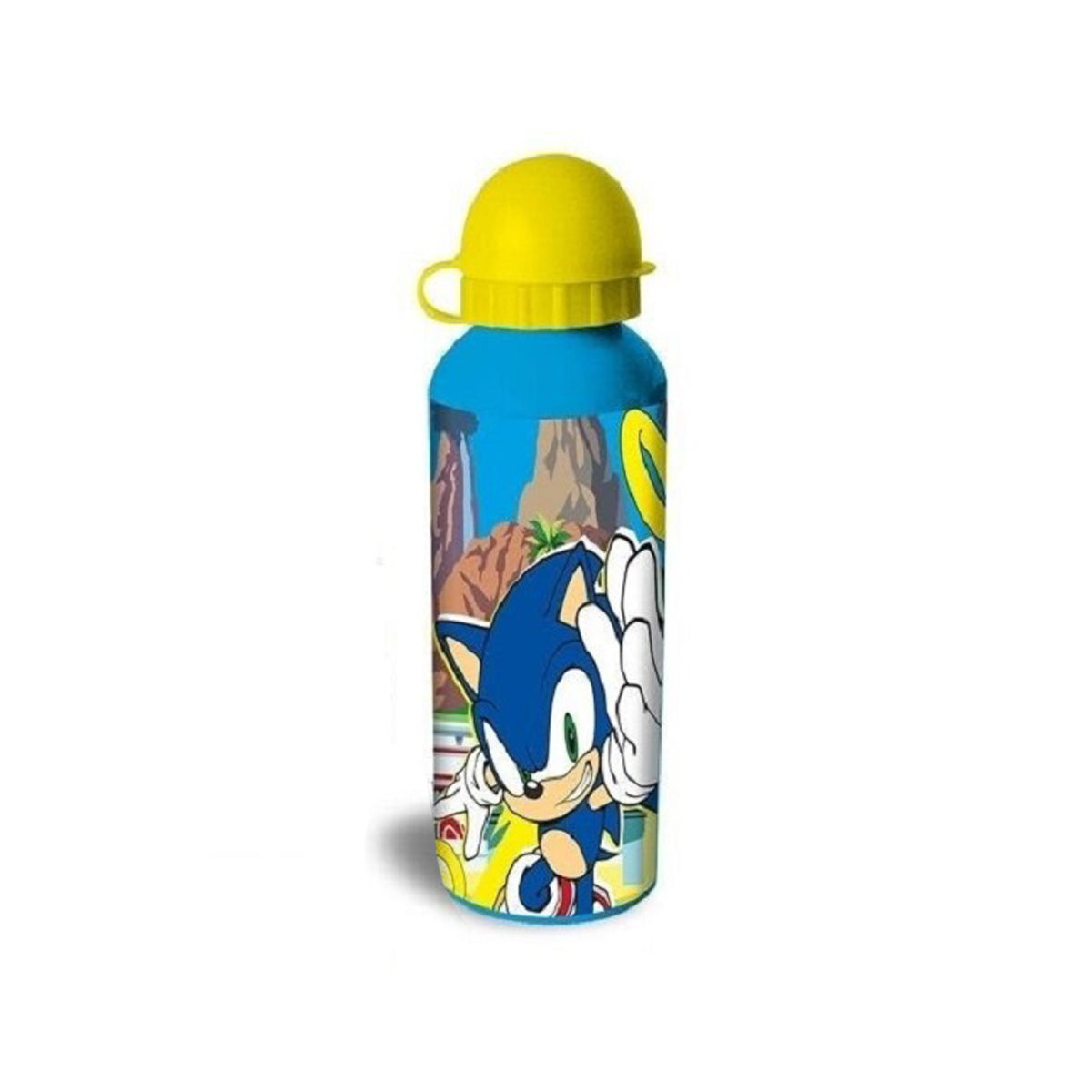 Sonic Kinder Trinkflasche – 500 ml Wasserflasche für Schule, Sport und Freizeit