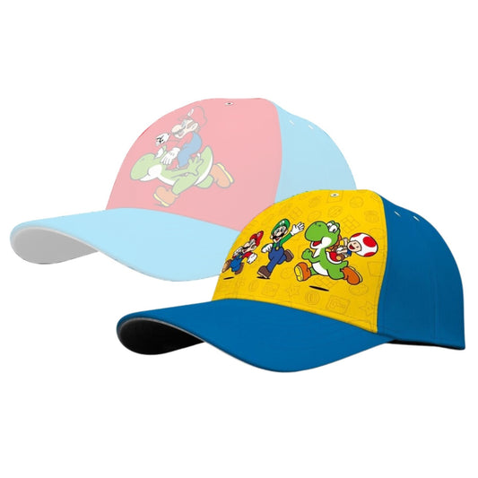 Super Mario Cap – Klassische Baseball Cap aus 100% Baumwolle, mit Super Mario Logo