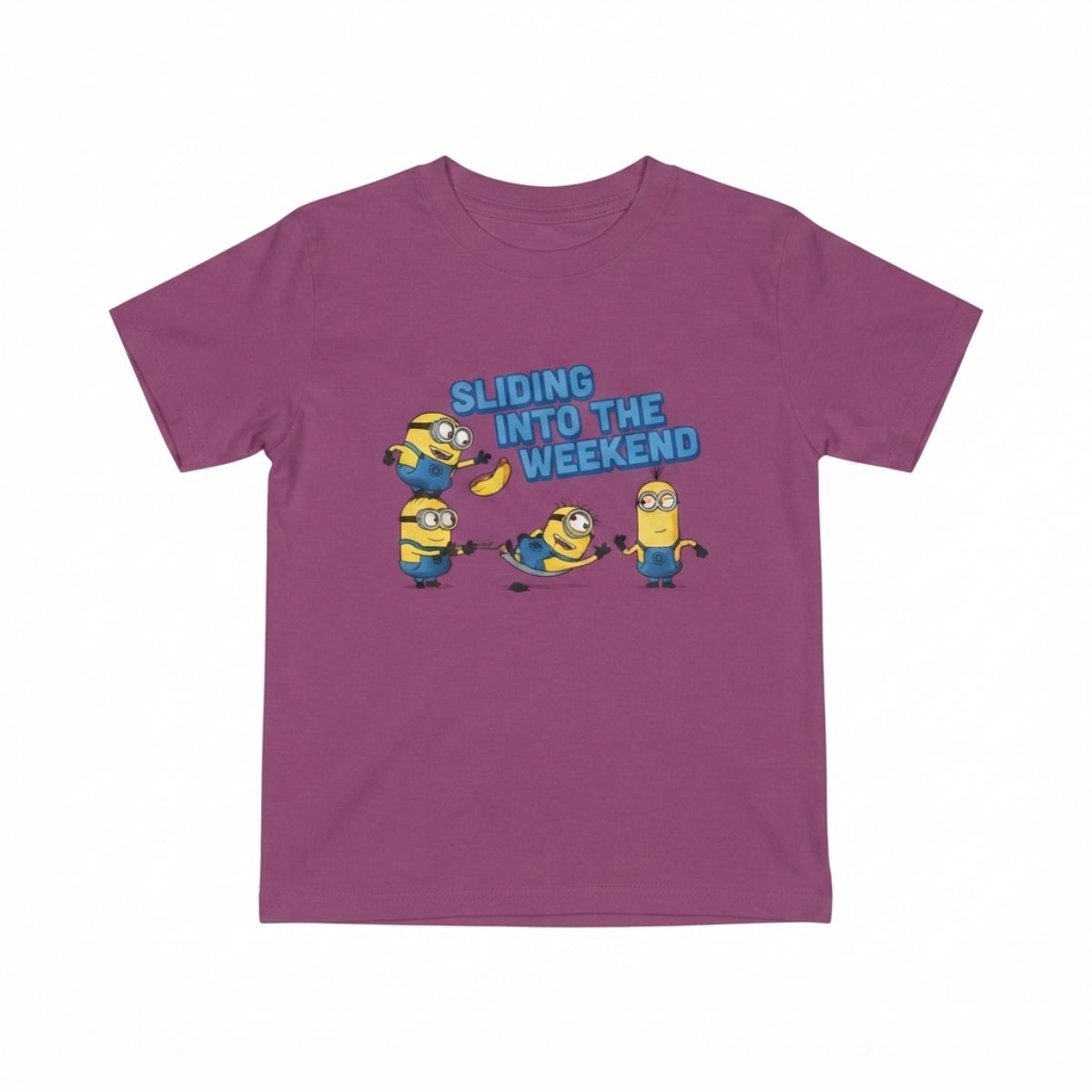 Minions Shirt Kurzarm Mädchen Kinder Kleidung Alltag Freizeit
