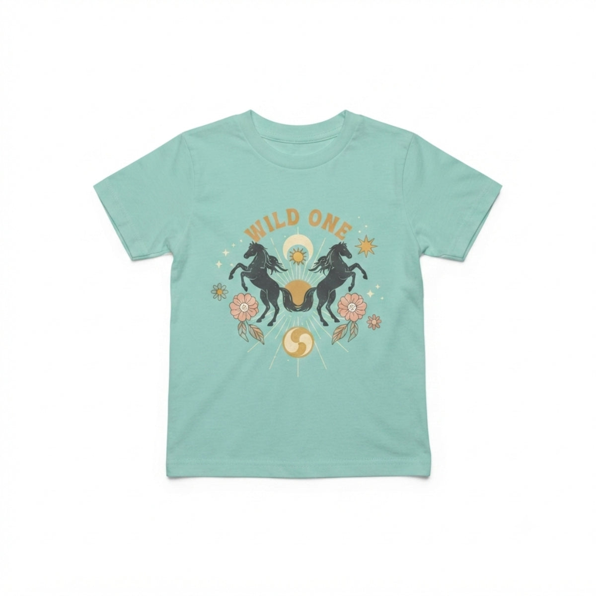 Spirit T-Shirt Baumwolle Kurzarm Mädchen Kinder Kleidung Alltag Freizeit