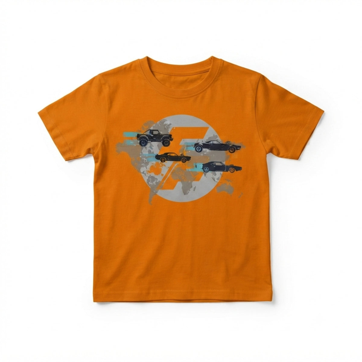 Fast & Furious Shirt Kurzarm Kinder Jugend Kleidung Schule Urlaub Alltag