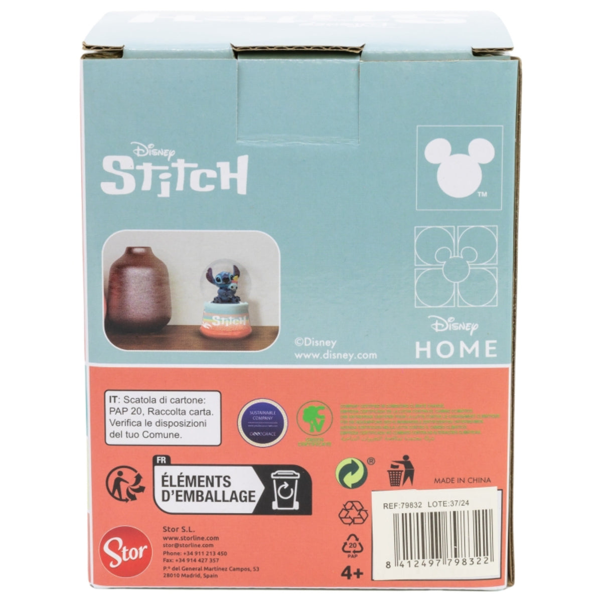 Disney Stitch Schneekugel aus Glas für Sammlung Deko und Kinderzimmer