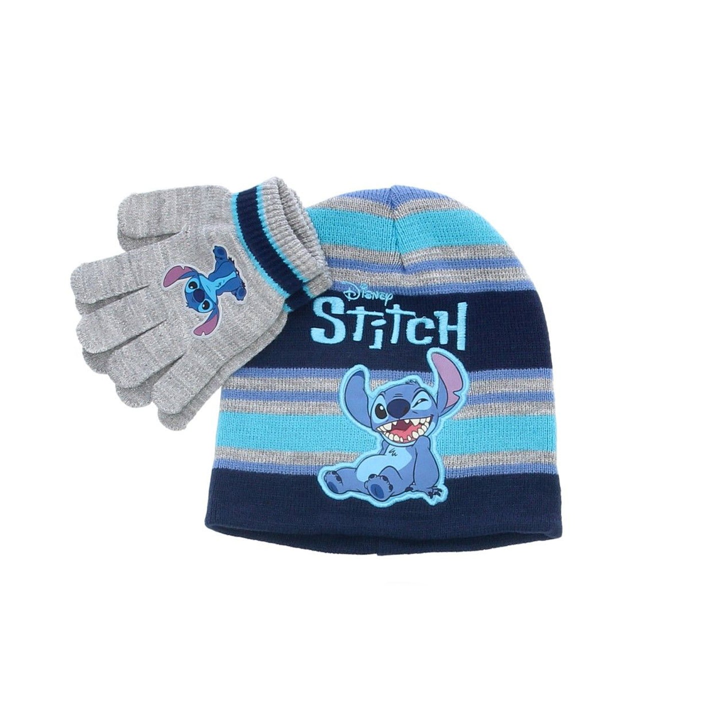 Lilo & Stitch Kinder-Winterset – Mütze und Handschuhe Onesize