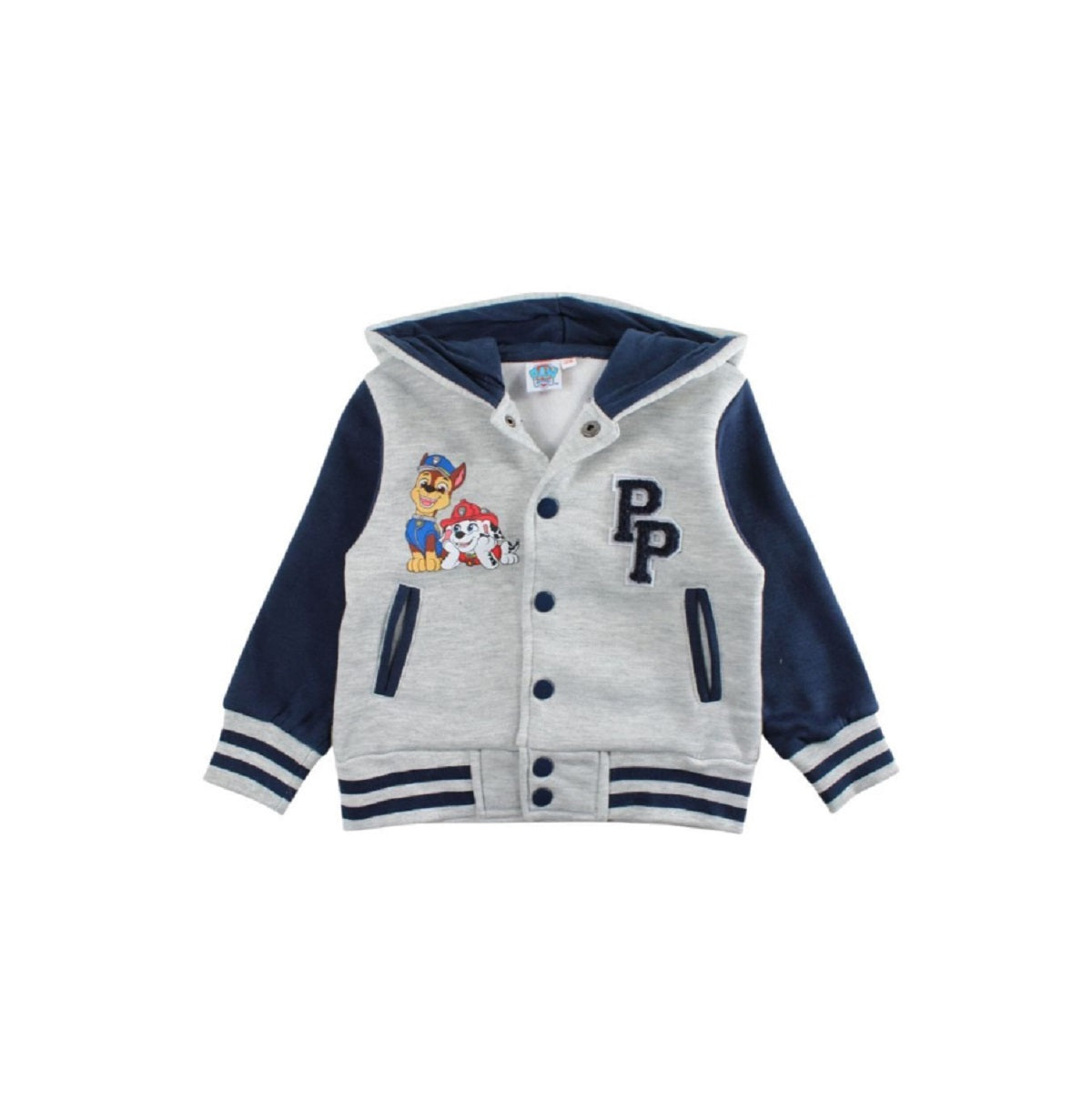 Paw Patrol Kapuzenjacke für Jungen College-Jacke mit Knöpfen