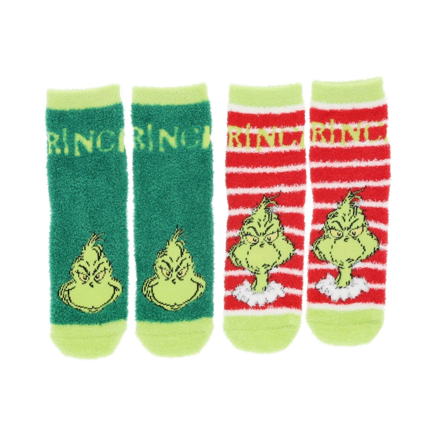 The Grinch Flauschige Kinder Socken 2er Pack aus Polyester