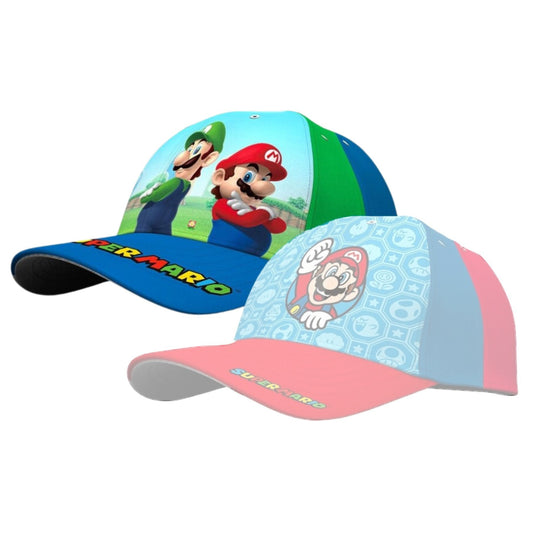 Super Mario Cap – Klassische Baseball Cap aus 100% Baumwolle, mit Super Mario Logo