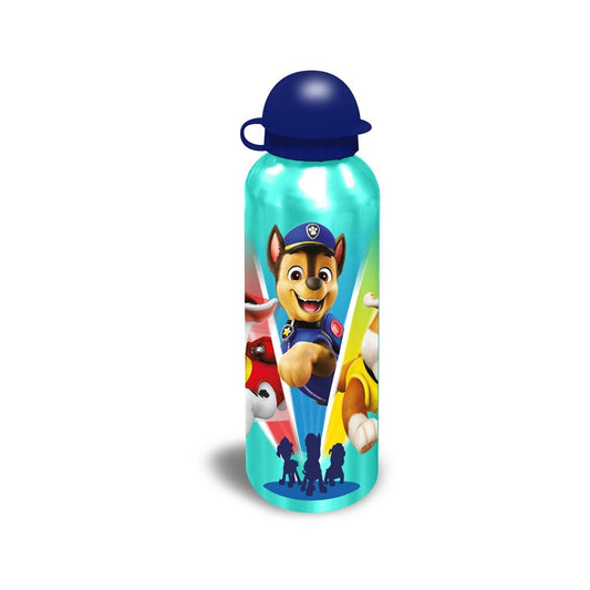 Paw Patrol Kinder Wasserflasche 500 ml – Aluminium Flasche für Sport & Freizeit, Schule - Grün