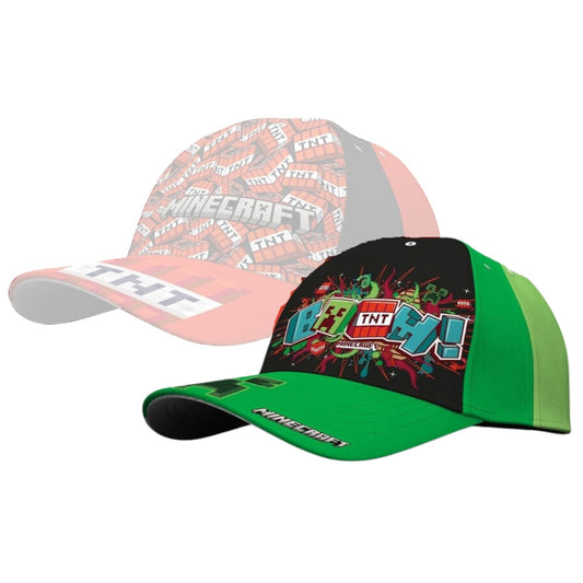 Minecraft Kinder Cap – Offizielle Gaming Kappe aus 100% Baumwolle, Verstellbar