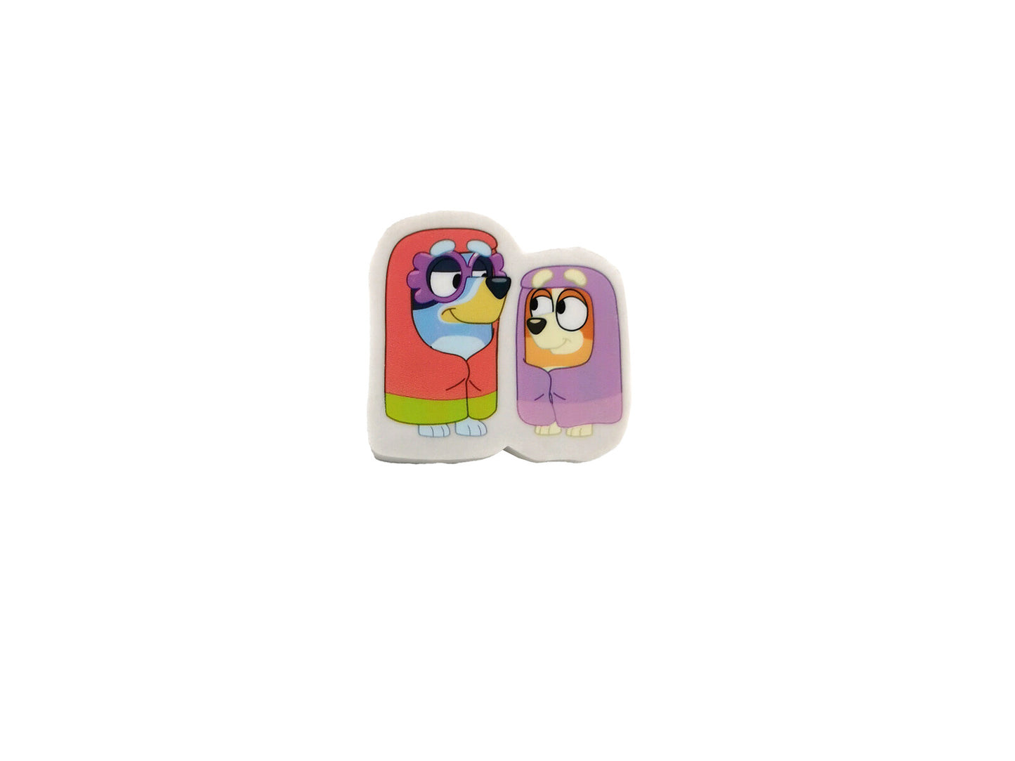 Bluey Radiergummi Set 4 in 1 Figuren Radierer Schreibwaren für Schule und Federmäppchen