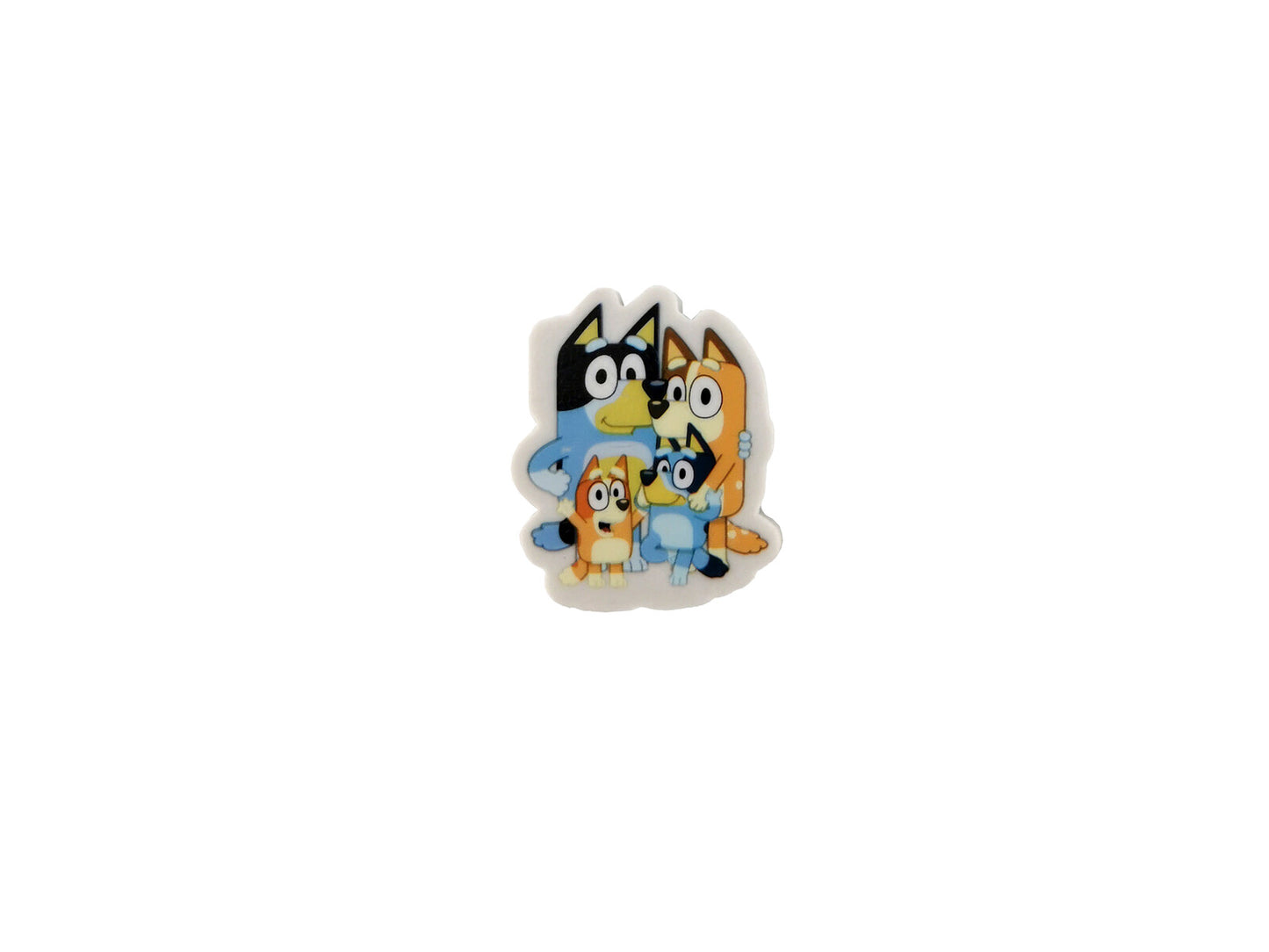Bluey Radiergummi Set 4 in 1 Figuren Radierer Schreibwaren für Schule und Federmäppchen
