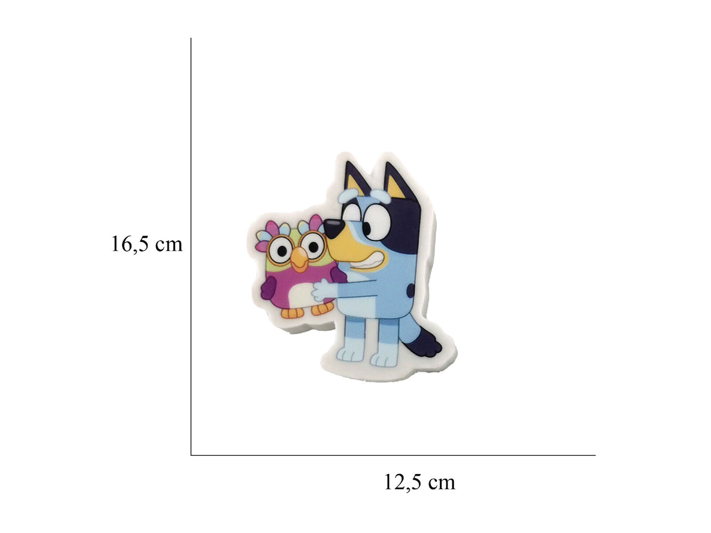 Bluey Radiergummi Set 4 in 1 Figuren Radierer Schreibwaren für Schule und Federmäppchen