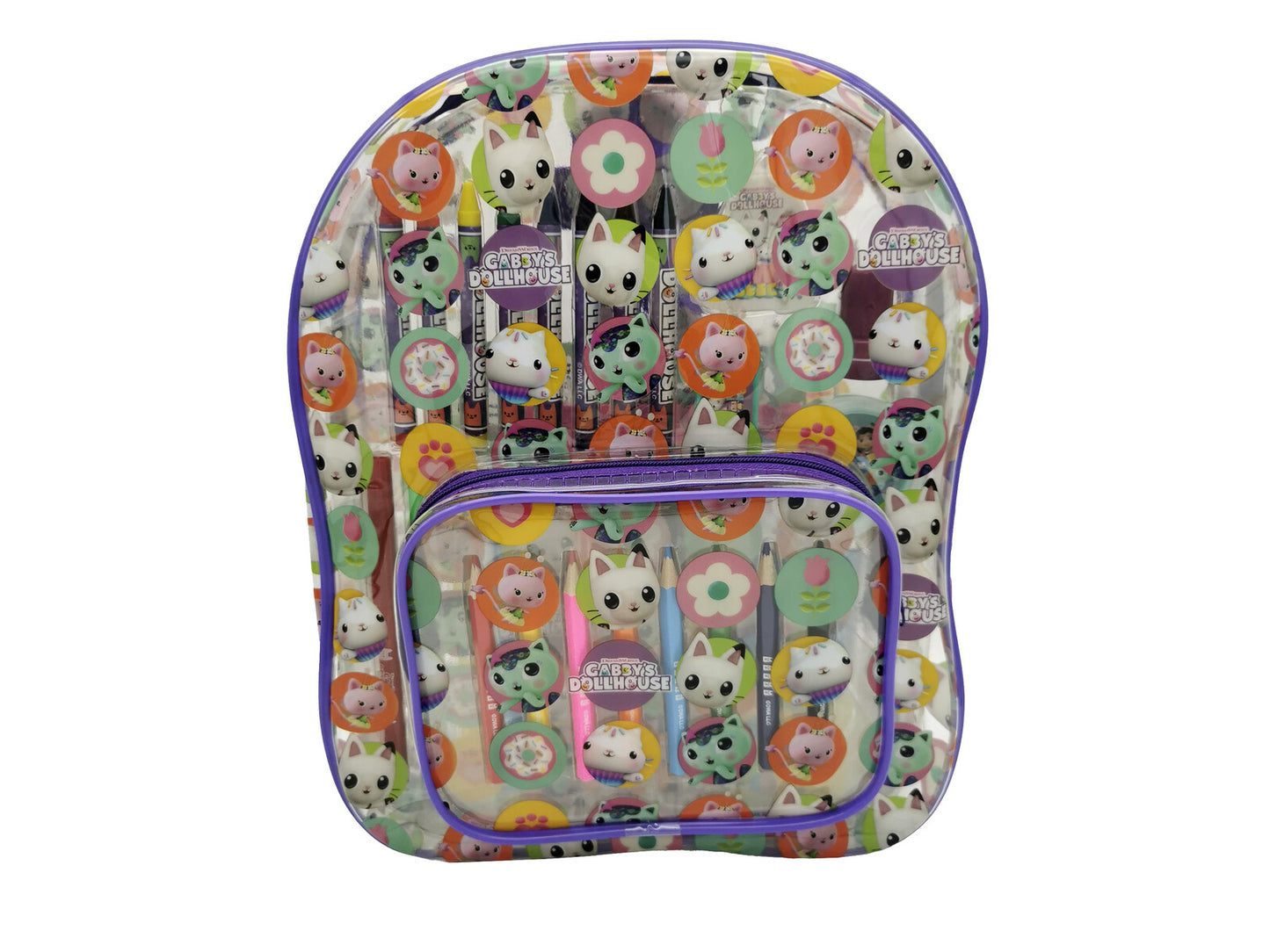 Gabby’s Dollhouse Aktivitätsset 42 teilig im Rucksack 29 × 24 cm Malset Schreibwaren Set