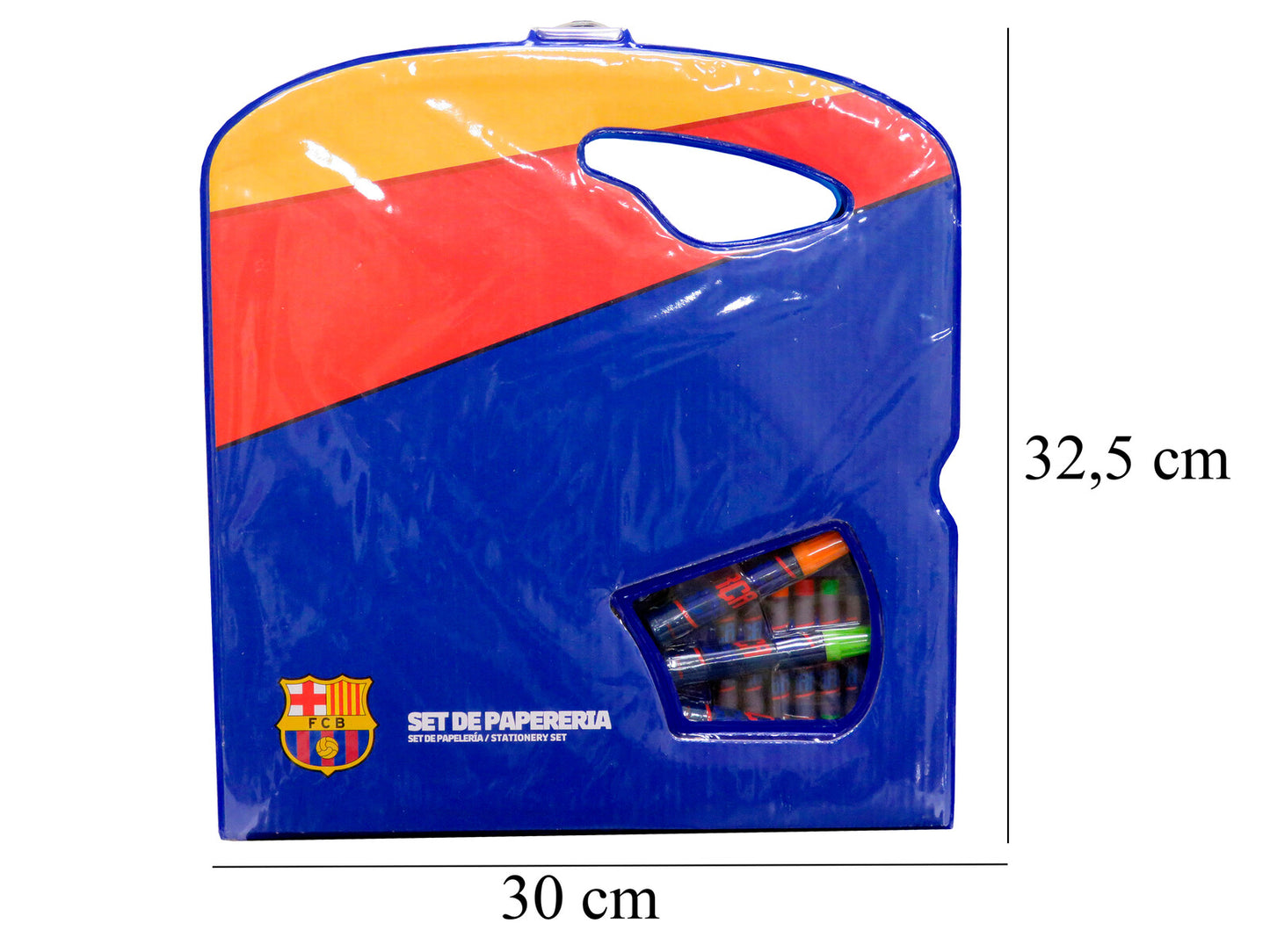 FC Barcelona Zeichenkoffer 39 Teile Malset mit Skizzenbuch und Farben