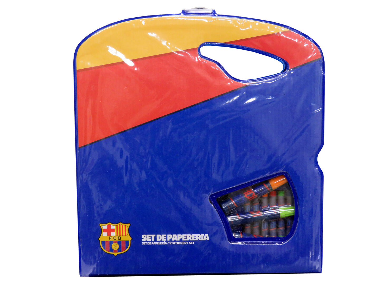 FC Barcelona Zeichenkoffer 39 Teile Malset mit Skizzenbuch und Farben