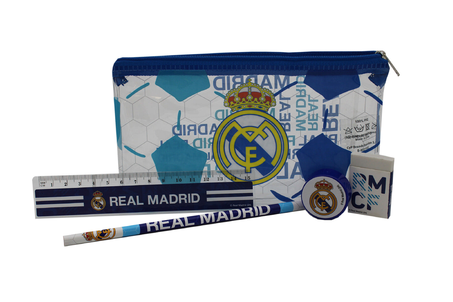 Real Madrid Organizer mit Schulbedarf Federmäppchen Schulset Mäppchen