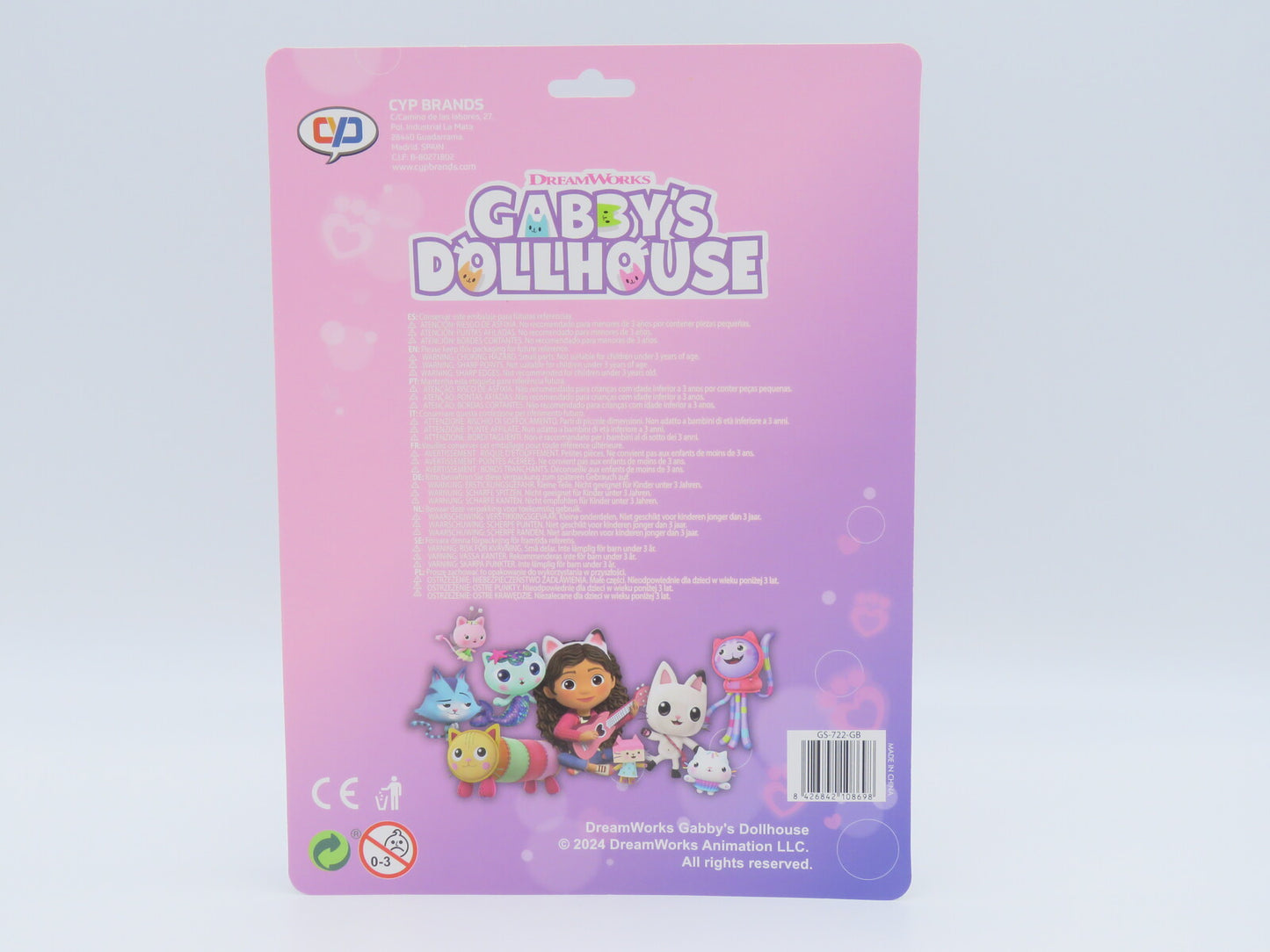 Gabby’s Dollhouse Federmäppchen Schreibset mit Etui 2 Bleistifte Radiergummi Spitzer Schulset