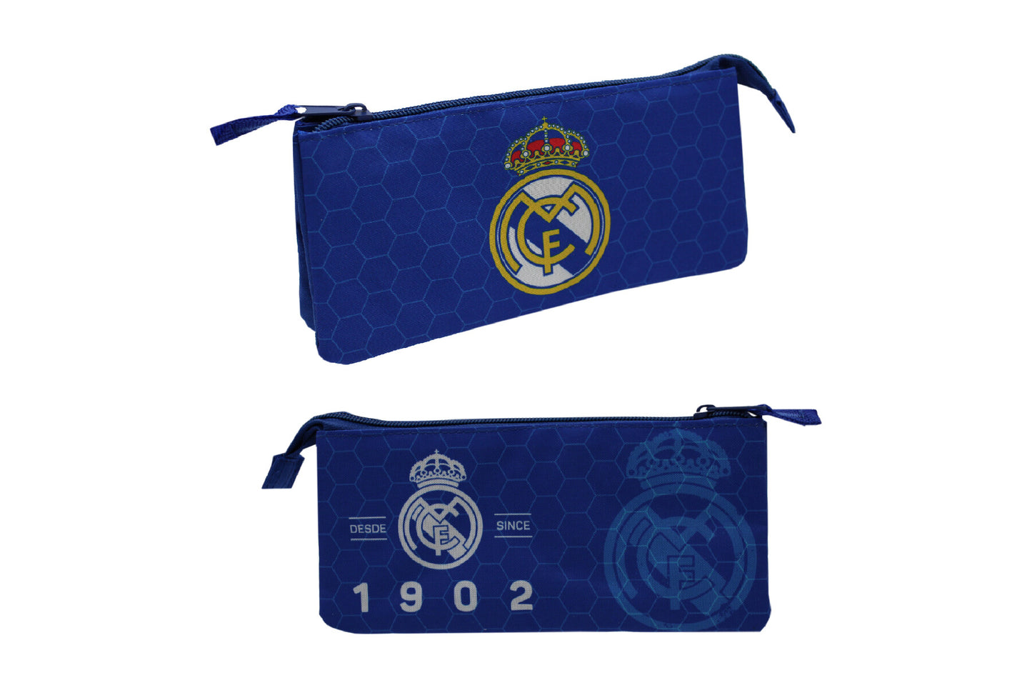 Real Madrid Schreibset mit Etui, 2 Bleistiften, Radiergummi und Spitzer