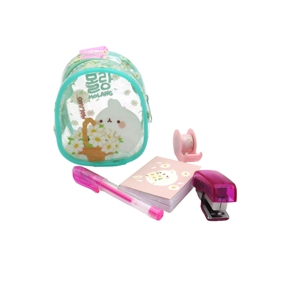 Molang Blüte Mini Schreibwarenset Schule Büro Set 7 × 5 × 10 cm