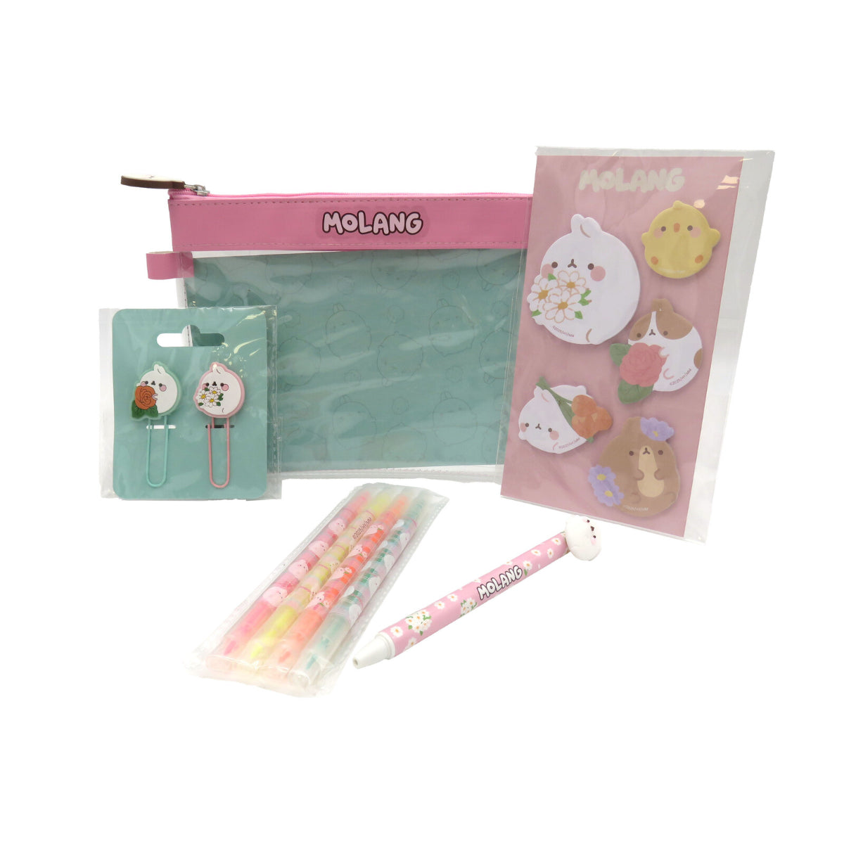 Molang Jumbo Federmäppchen Blüte Schreibset Kinder Schule Zubehör Etui