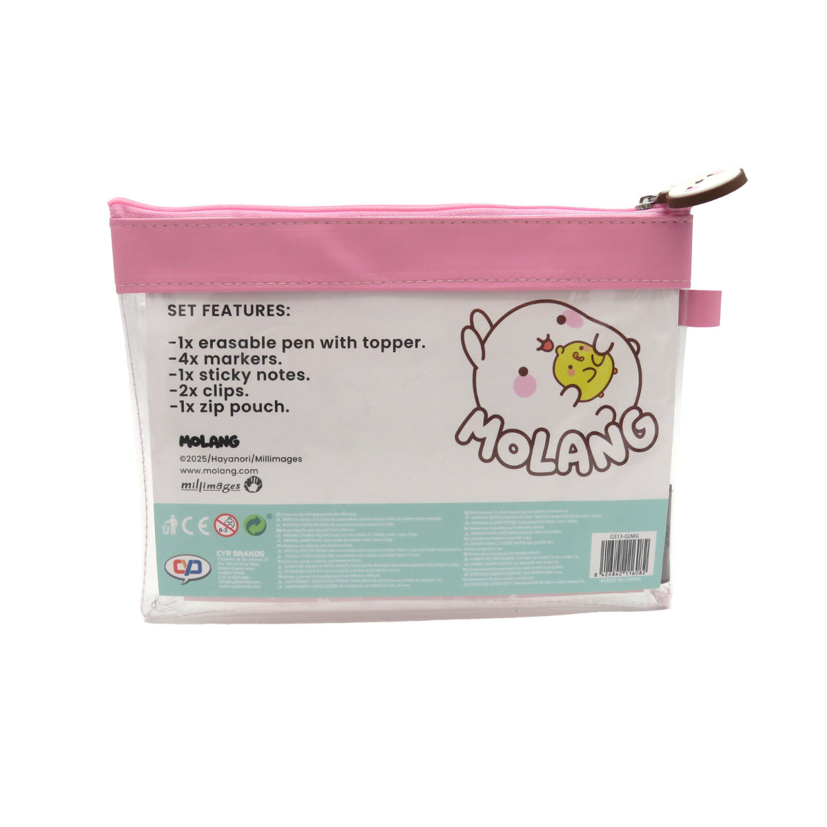 Molang Jumbo Federmäppchen Blüte Schreibset Kinder Schule Zubehör Etui