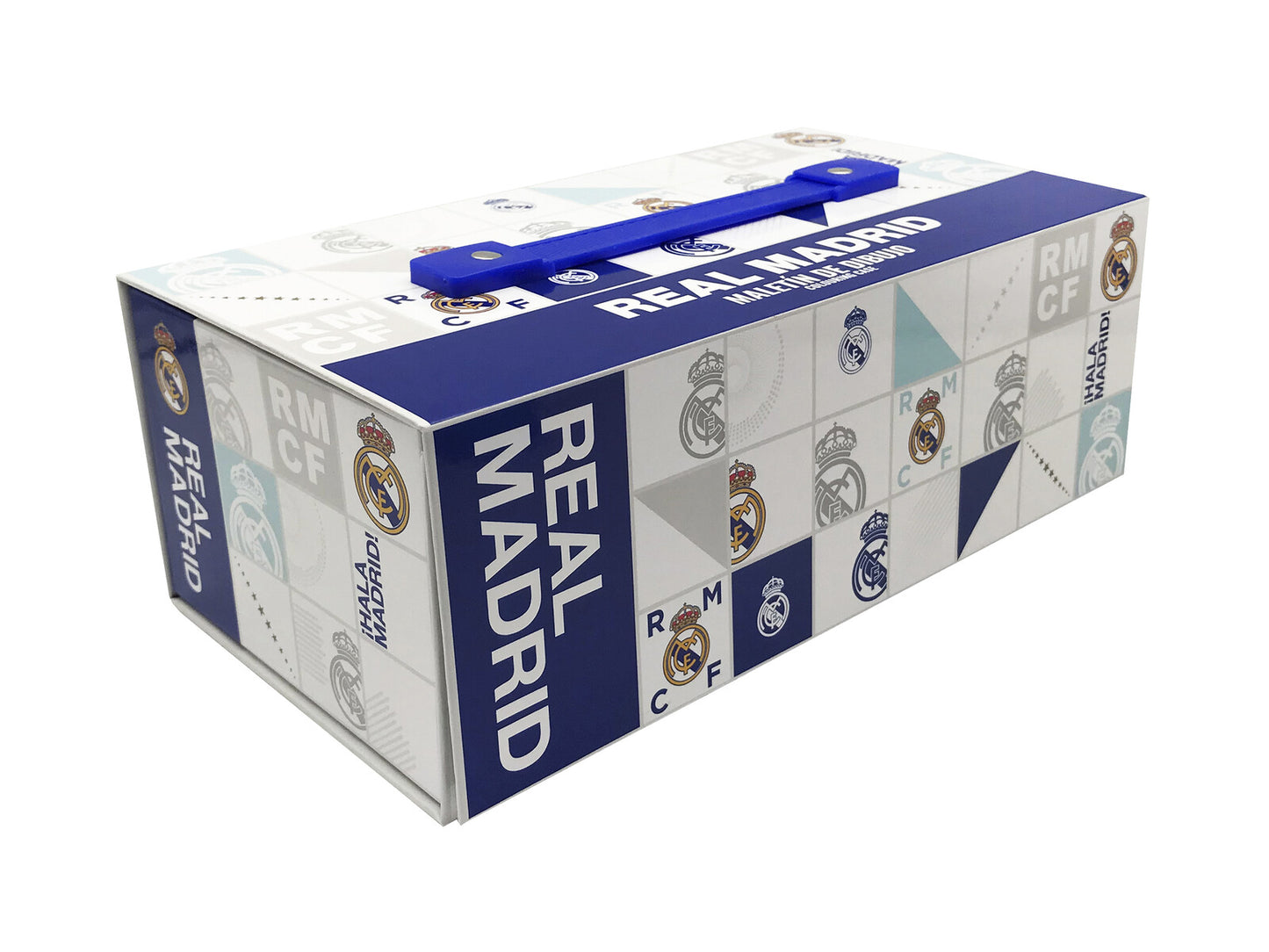 Real Madrid Künstler Malset Kinder 52 Teile Zeichenkoffer mit Farben Stiften und Zeichenblock